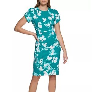 Calvin Klein Tulip Sleeve Sheath Dress